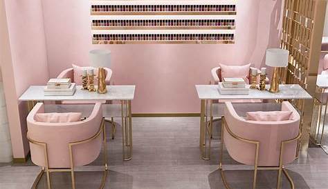 Pink Nail Salon Decor Spa Beauty