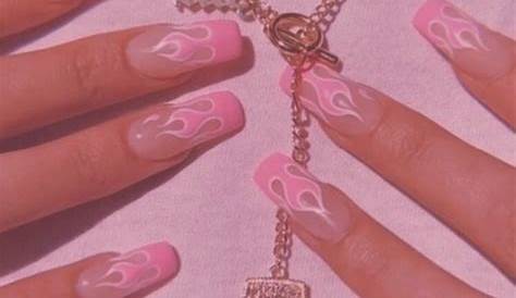 1080P free download Pink fire, aesthetic, aesthetic nails, cute