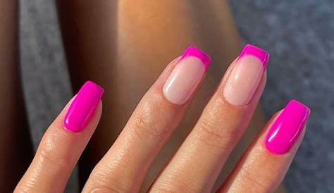 Pink Nails Hot Pink 💗 Summer Gel Nail Polish Kits Gel Nail