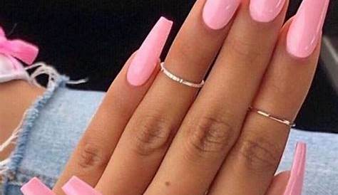 Pink Nails Inspo Acrylic Pin By Fashion Logger On Light Long