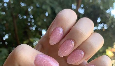 Glitter Pink Dip Powder Nails r/RedditLaqueristas