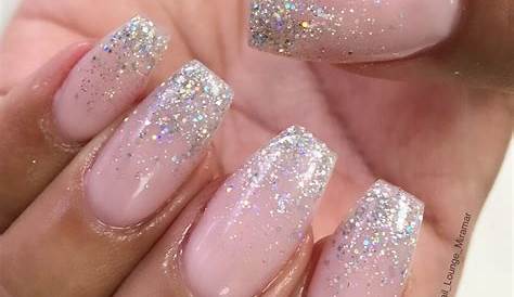 Pink Nails With Glitter Ombre Get Glam And The FSHN