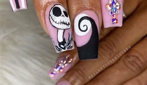 Pink Nightmare Before Christmas Nails What’s This? Bridal Shower 101
