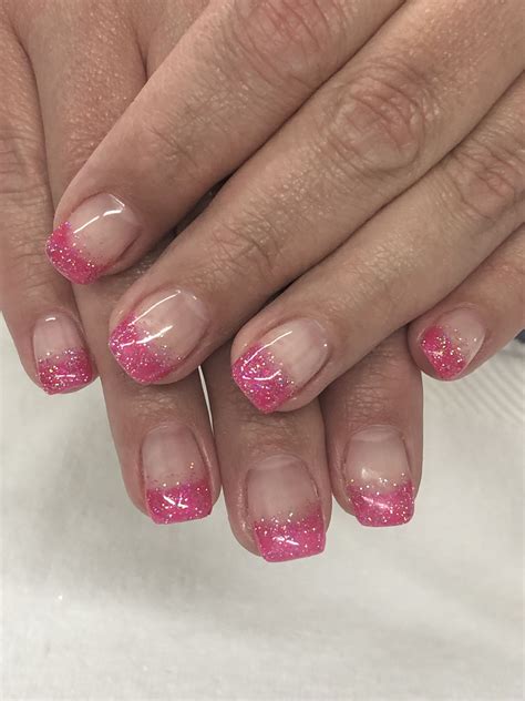 French tips in pink Nails, Manicure, French manicure