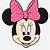 pink printable minnie mouse face