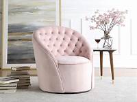 Monica Side Traditional Style Velvet Accent Chair in Pink