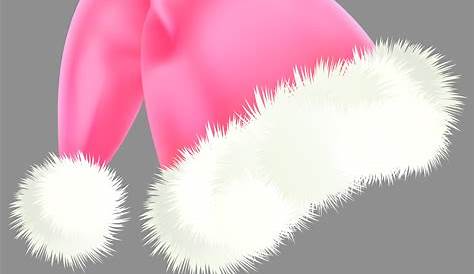 Pink Xmas Hat 14" Sparkling Metallic "Naughty" Christmas Santa Medium