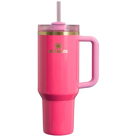 pink and gold stanley tumbler