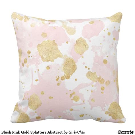 pink and gold throw pillows