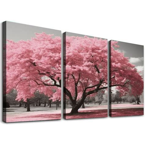 Pink And Grey Canvas For Bedroom