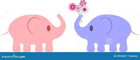 pink and purple elephants