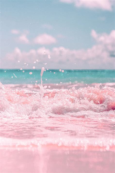 Pink Beach Apple Wallpaper