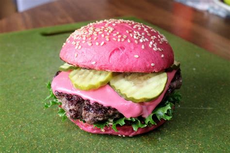 Unique Pink Burger Trend Unveiled