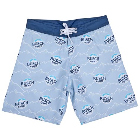 Pink Busch Light Swim Trunks