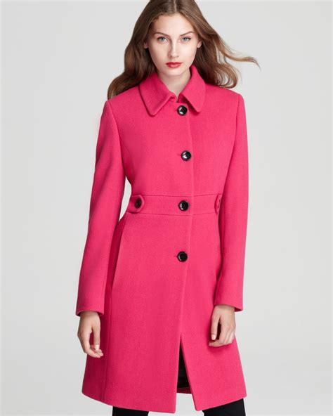 pink calvin klein coat