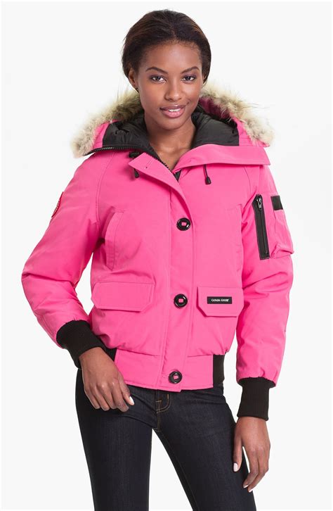 pink canada goose jacket