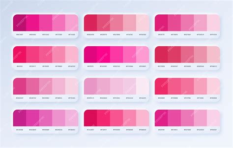 pink color palette rgb