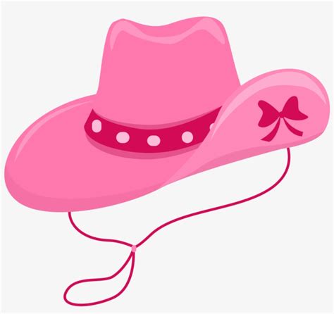 pink cowboy hat clipart