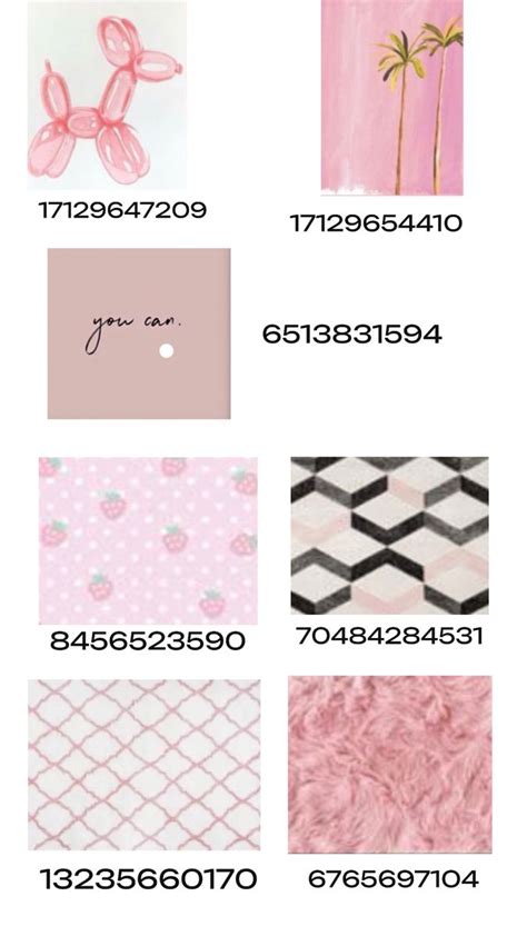 Pink Decal Codes