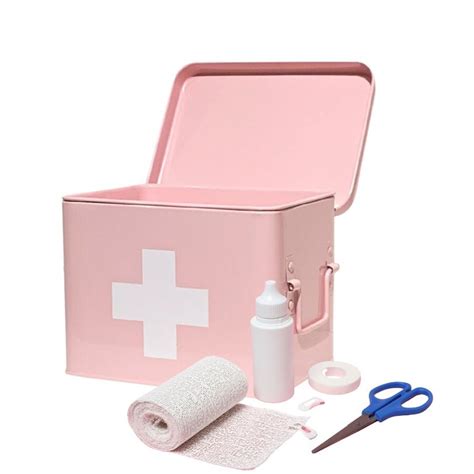 pink first aid box