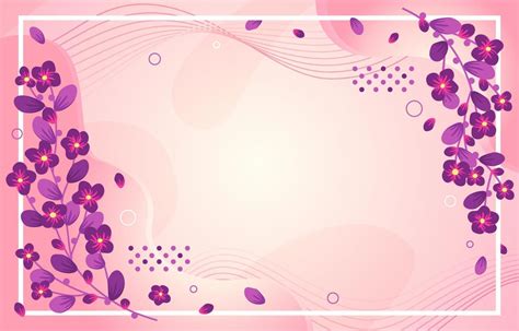Pink Floral Abstract Background