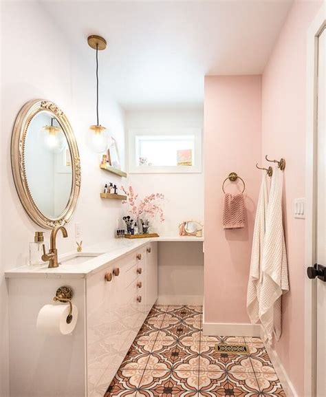 25 glam pink and gold bathroom decor ideas digsdigs