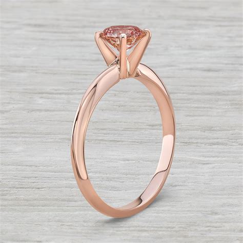pink gold engagement rings cartier