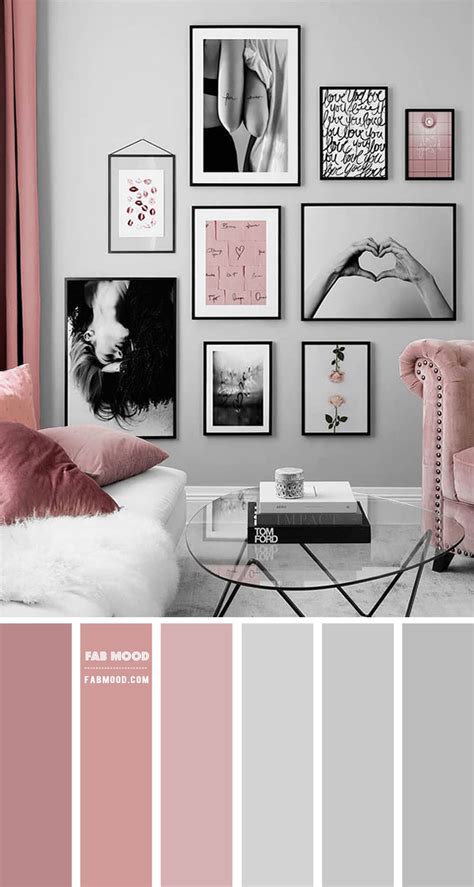 pink grey paint