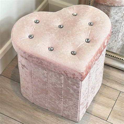 Pink Heart Storage Boxes