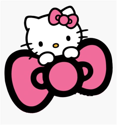 pink hello kitty logo png