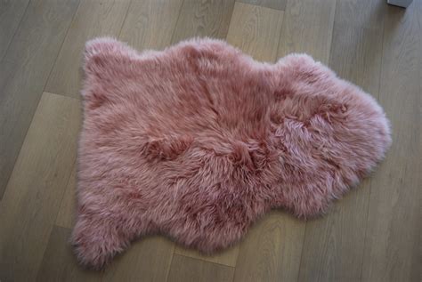 Pink Lambswool Rug