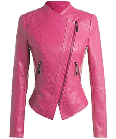 Pink Leather Jacket