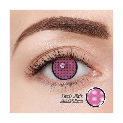 Pink Mesh Contacts