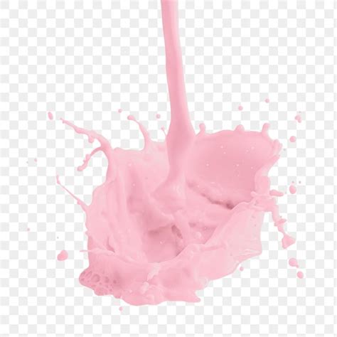 pink milk splash png