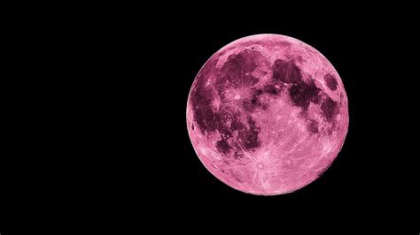 pink moon aesthetic background