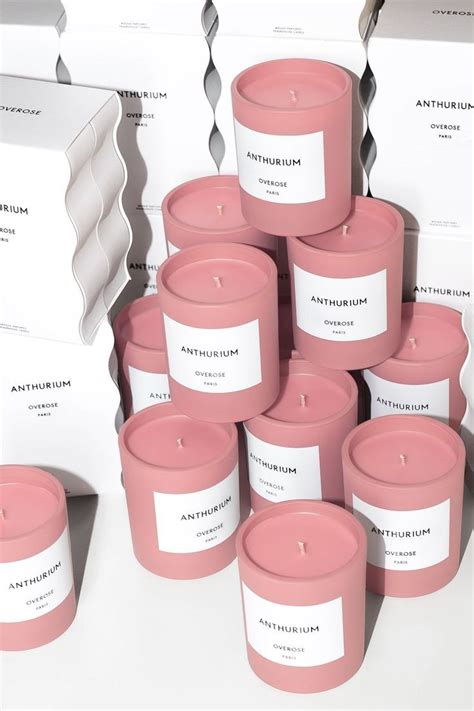 Pink Packaging For Candles