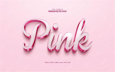 Master Pink PSD Text Design Trends