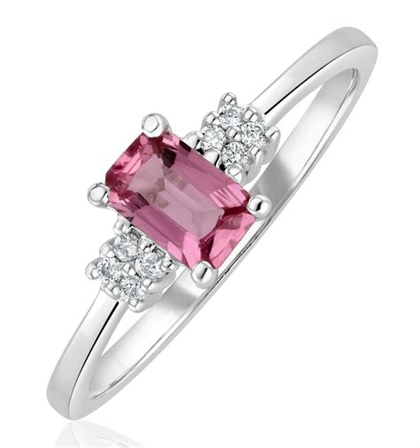 pink sapphire rings white gold