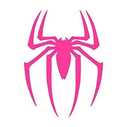 pink spiderman logo superhero