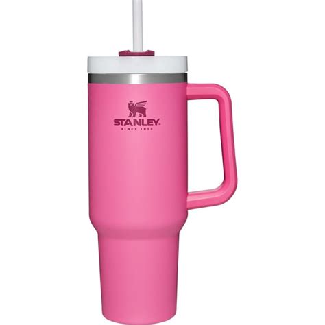pink stanley cup with handle