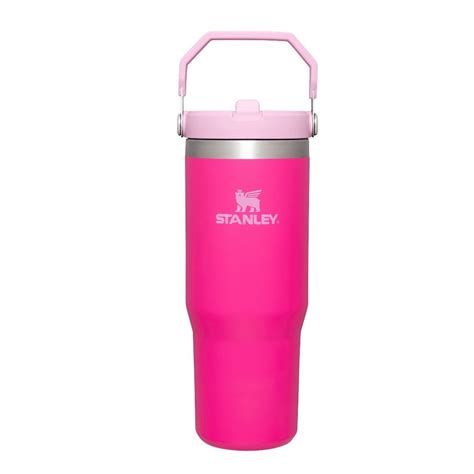 pink stanley water bottle with handle