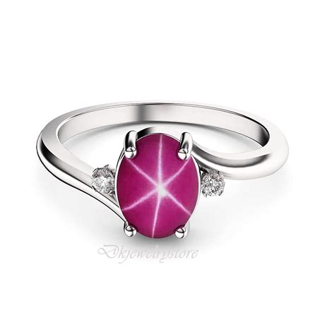 pink star sapphire rings 14kt gold