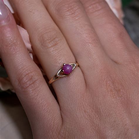 pink star sapphire rings for women