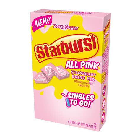 pink starburst flavor packets