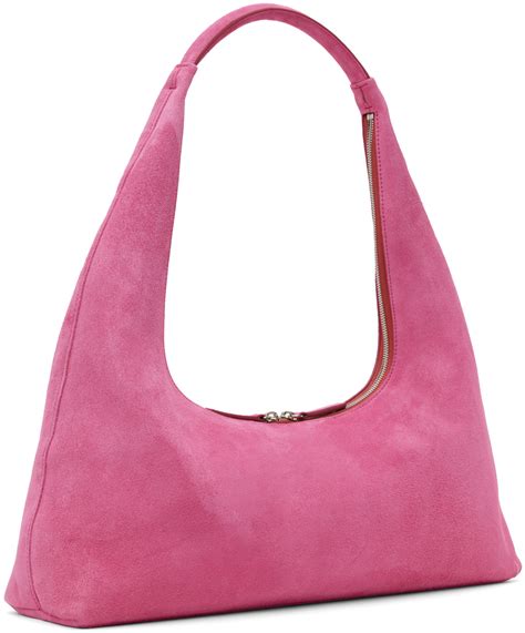 pink suede bag