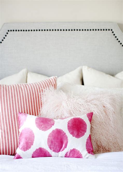 Pink Throw Pillows In Bedroom