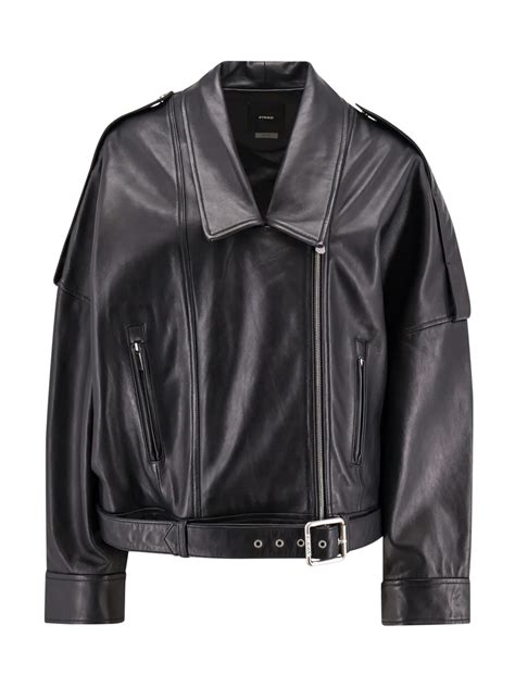 pinko leather jacket