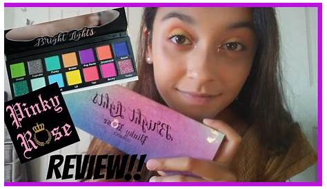 Pinky Rose Bright Lights Palette Review Electro Eyeshadow Glitter Eyeshadow