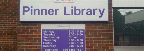 Pinner Library Hours