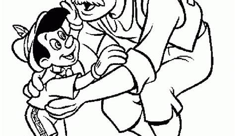 Pinocchio Become Mister Geppetto Darling Coloring Pages | Páginas para
